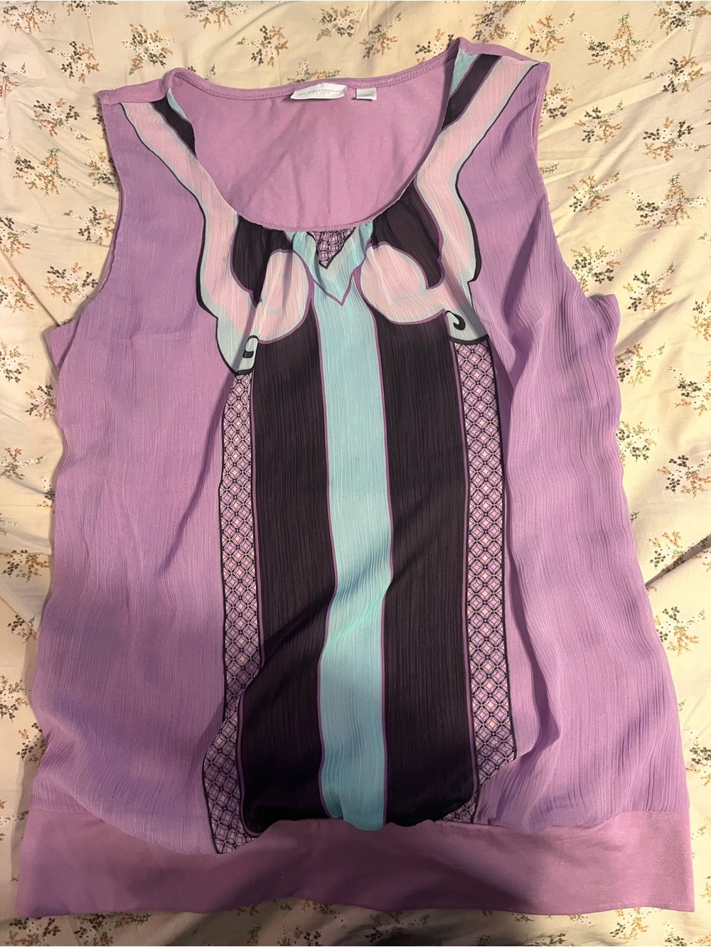 purple striped blouse !!
